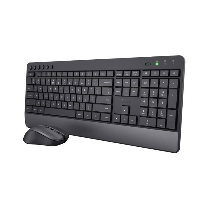 Trust Trezo Teclado Español y Ratón Inalámbrico Negro Trust Trezo Teclado Español y Ratón Inalámbrico Negro